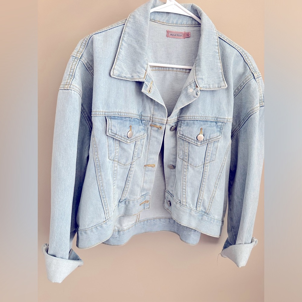 Skylar Rose cropped Jean jacket